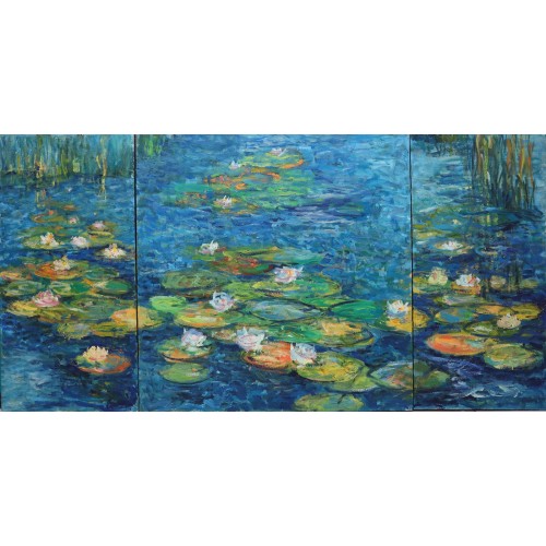 Water lilies - triptych (0021)